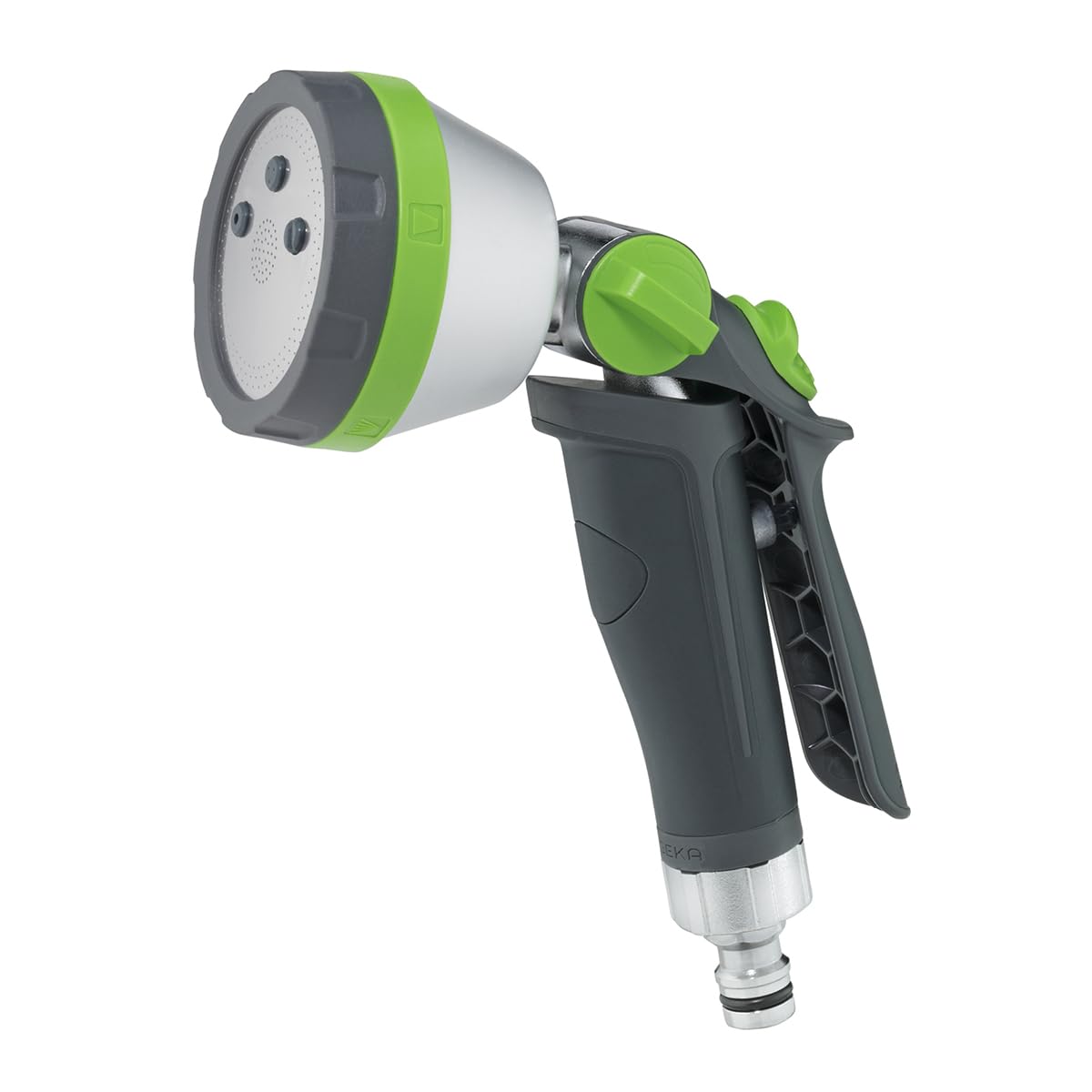 Multibrause 5S, mit 5 verschiedenen Sprühbildern, mit Softgrip, Brausekopf aus Aluminium, Sprühbrause, 46.1000.9