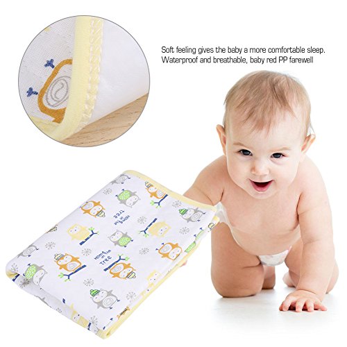 Reusable Changing Mat - , Soft Cotton Top with -Proof Backing, 20x27.5 Inch Portable Diaper Liner for Home Travel & Nursery - Image 2