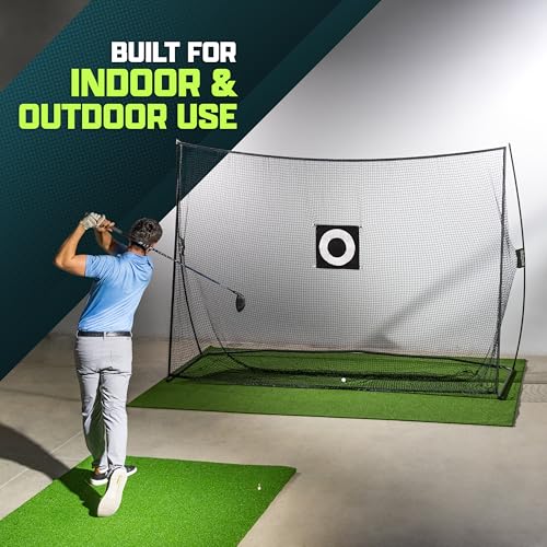 GoSports 10x7ft Black Golf Hitting Net