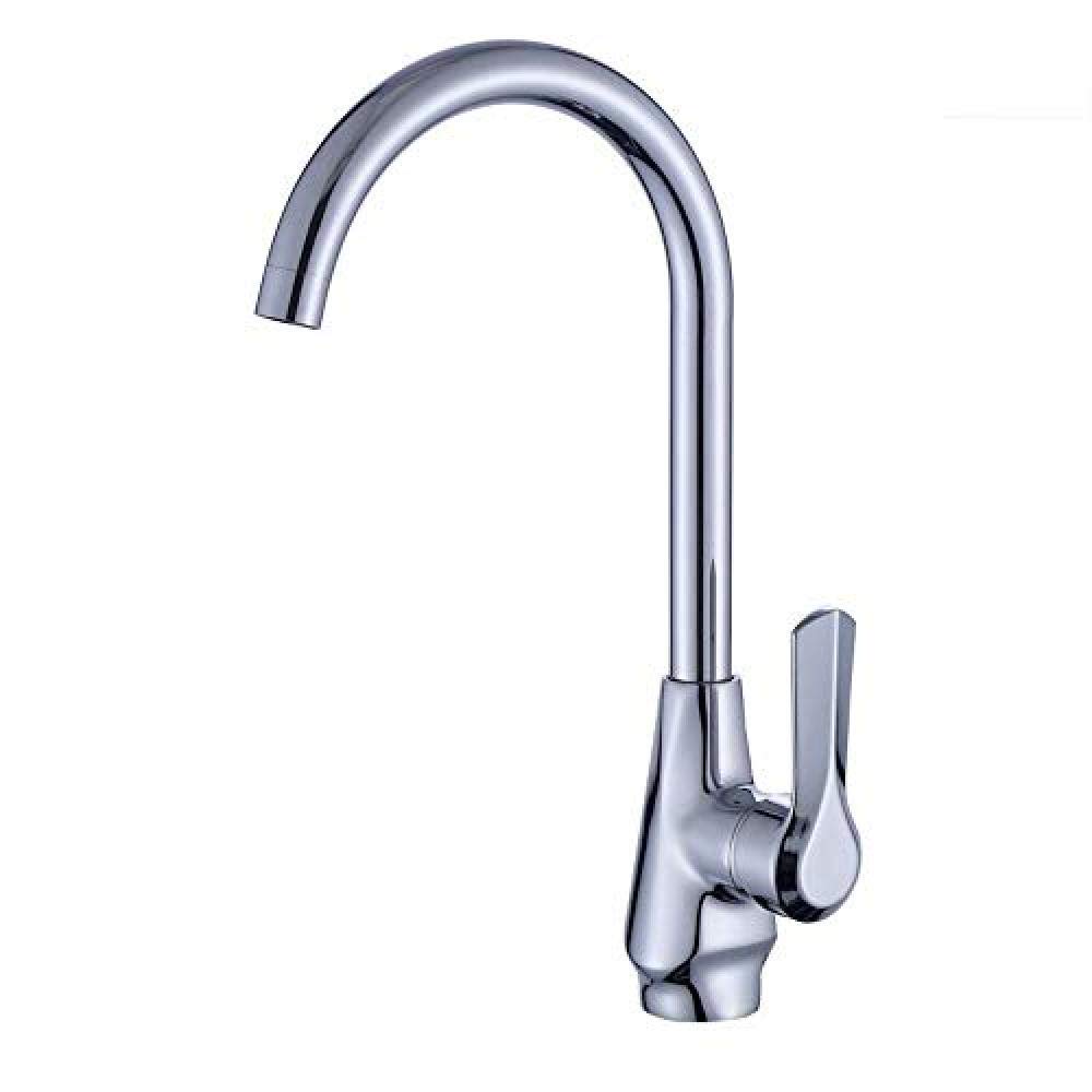 Stainless steel faucet hot and cold water single hole sink kitchen