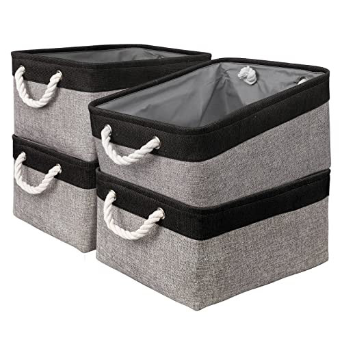 Storage Bins, Storage Cubes Storage Containers for Organizing with Handles for Organizer Bins (15.7 x 11.8 x 8.2 inches)