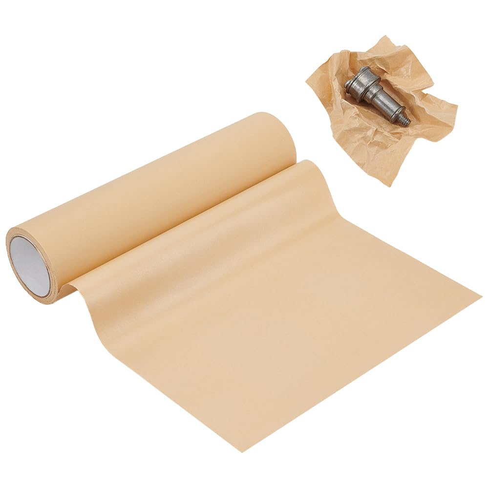 BENECREAT 20mx40cm VCI beschichtete Papierrolle, BurlyWood Korrosionsschutzpapier Kraftpapier für industriellen Metallschutz Rostschutz Werkstattgebrauch