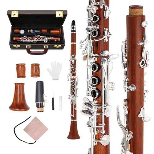 Clarinetto Eb In Bachelite Per Principianti – Nero, Con Accessori, Design Ergonomico Per Esami E Pratica