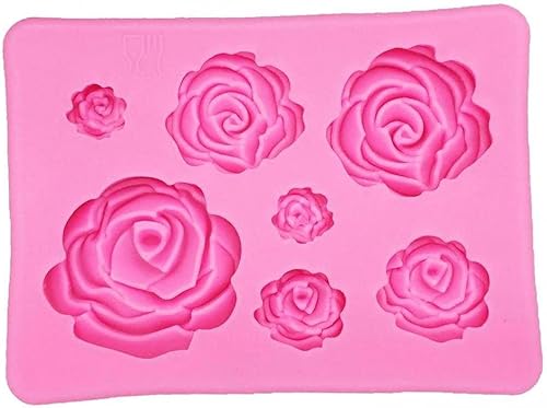 Miniatura 3 de Molde de silicona de flores de rosas para tartas de chocolate, herramientas de decoración de tartas de boda, fondant Sugarcraft Cake Bakeware