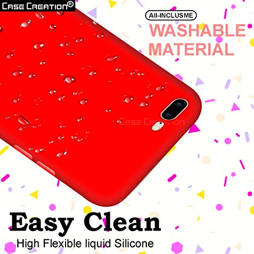 Image of Case Creation Luxurious OG Series for iPhone 8 Plus Case Cover,Anti-Dirty Slim Case Frosted Matte Cute Candy TPU Raised Bezel (Splash of Color) Back Cover for Apple iPhone 8 Plus -Wine Red