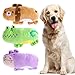 UEETEK Pack de 3 Squeaky Juguetes de Perros para Perros Cachorro, Oso Hipopótamo y Patrón de Rana Peluche Perros Chirrido Juguetes