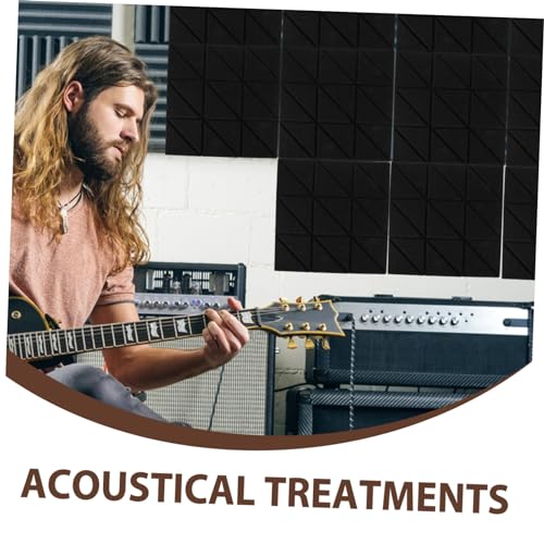 Panel acústico insonorizante autoadhesivo 4 piezas, absorber sonido, alta densidad para estudio en casa, oficina, resistente al fuego miniatura 6