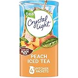 Crystal Light Peach Tea Drink Mix (16 Pitcher Packets, 4 Canisters of 4)