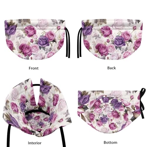 Image of Purple Rose Teapot Cover Keep Warm Teapot Cover Insulated Kettle Cover for Home Kitchen Decor Tea Cozies for Hotel Restaurant Tea Party