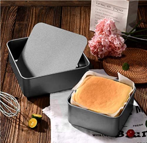 Springform Cake Pan Square 9.5Inch,10Inch,11Inch, Set Of 3 Non Stick Leakproof Cake Baking Pans With Removable Bottom, Non Stick Carbon Steel #TOP5