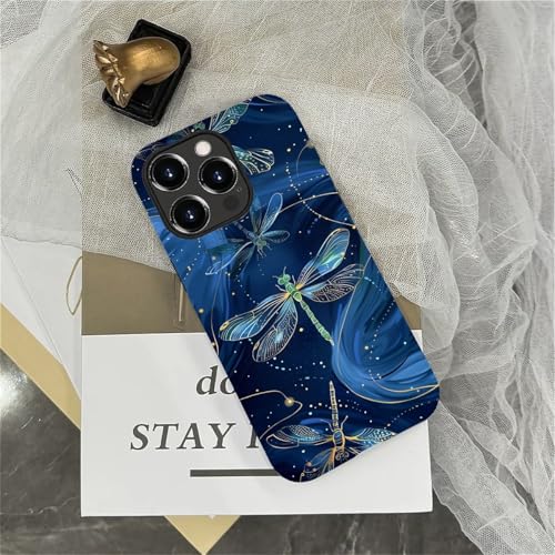 Coque iPhone 13 Pro tendance imprimé libellules silicone souple - 7