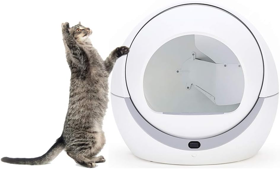 Self Cleaning Litter Box,Automatic Cat Toilet Self-Cleaning Automatic Cat Litter Box Fully Enclosed Cat Toilet