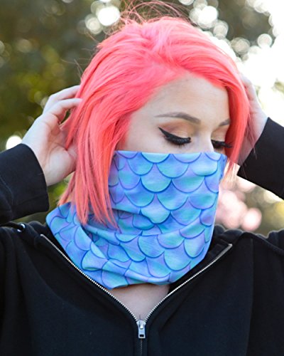 iHeartRaves Pastel Plurmaid Multi-Functional Seamless Face Mask Bandana - Thumbnail 4