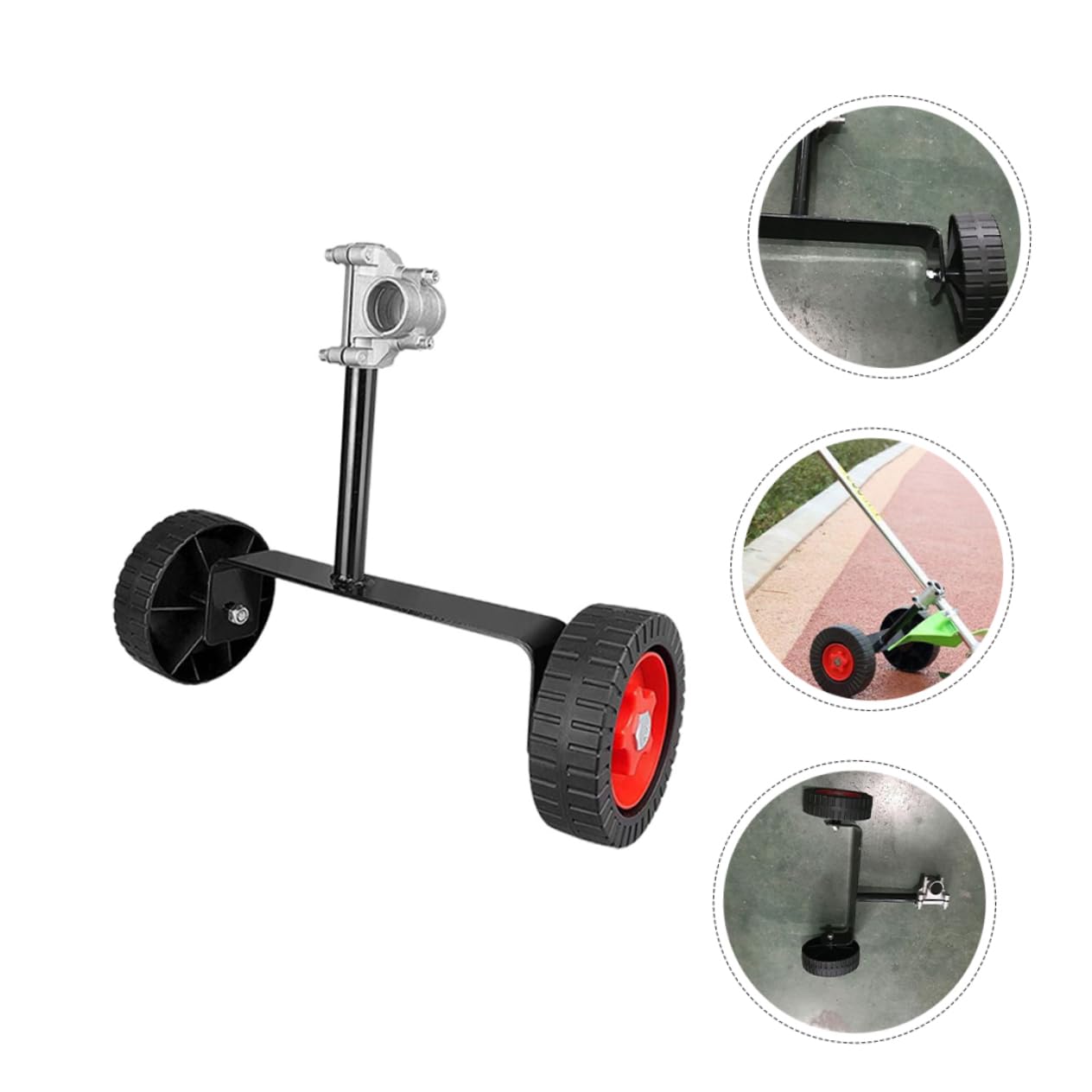 BESPORTBLE 2piezas Ruedas De Soporte Para Cortacésped Accesorio Para Desbrozadora Eléctrica De Para Jardín