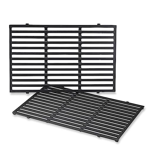 Weber 7524 Porcelain-Enameled Cast-Iron Cooking Grates (19.5 x 12.9 x 0.5), pack of 2