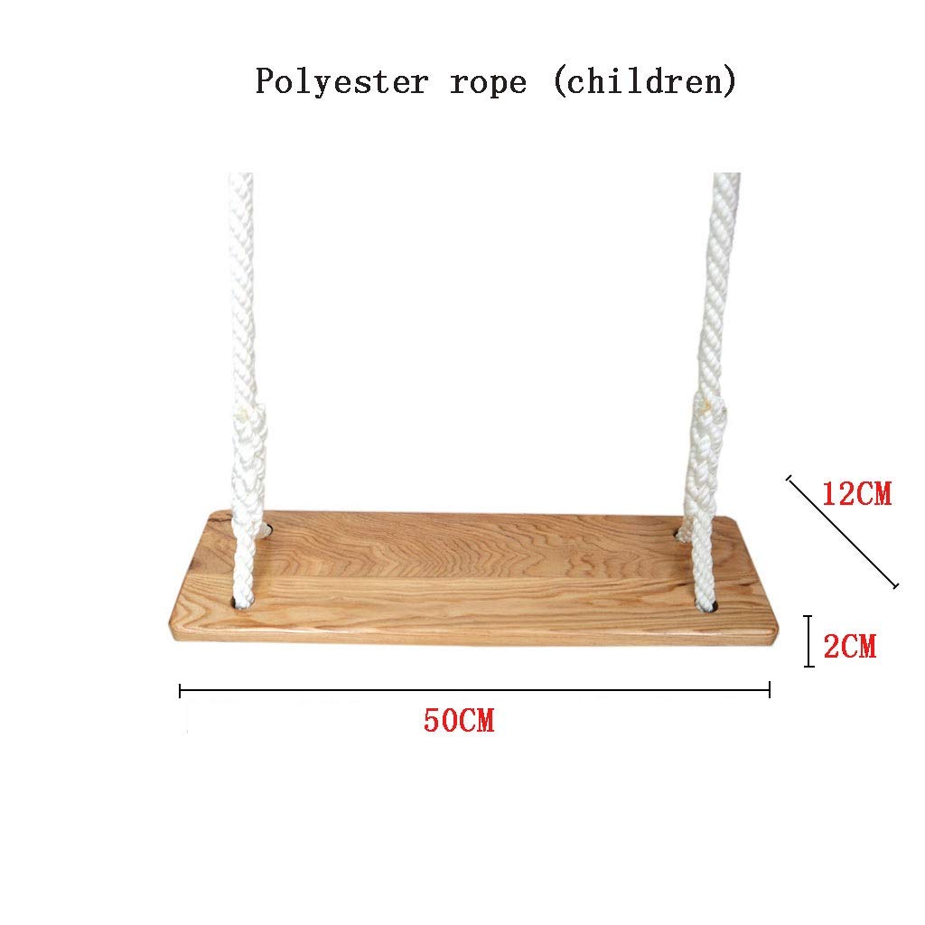 Garden Swing Polyester Rope Solid Wood Swing Carry Extend Thickening  Outdoor Swing Chair Double Hanging Chair Tree Swing Game Toy Fitness Swing  Seat (Size: A) : Amazon.de: Toys