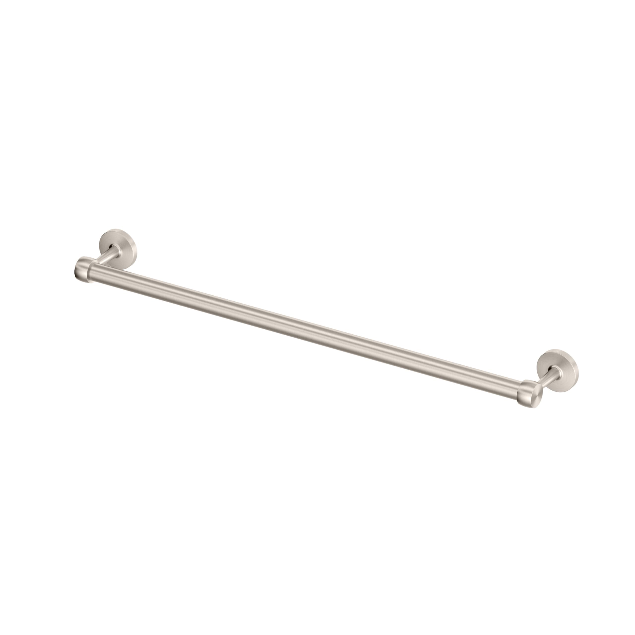 Gatco 5210SN Gibson Towel Bar, Satin Nickel Wall Mounted Bathroom Towel Holder Rack, Modern Bath Hardware Accessory