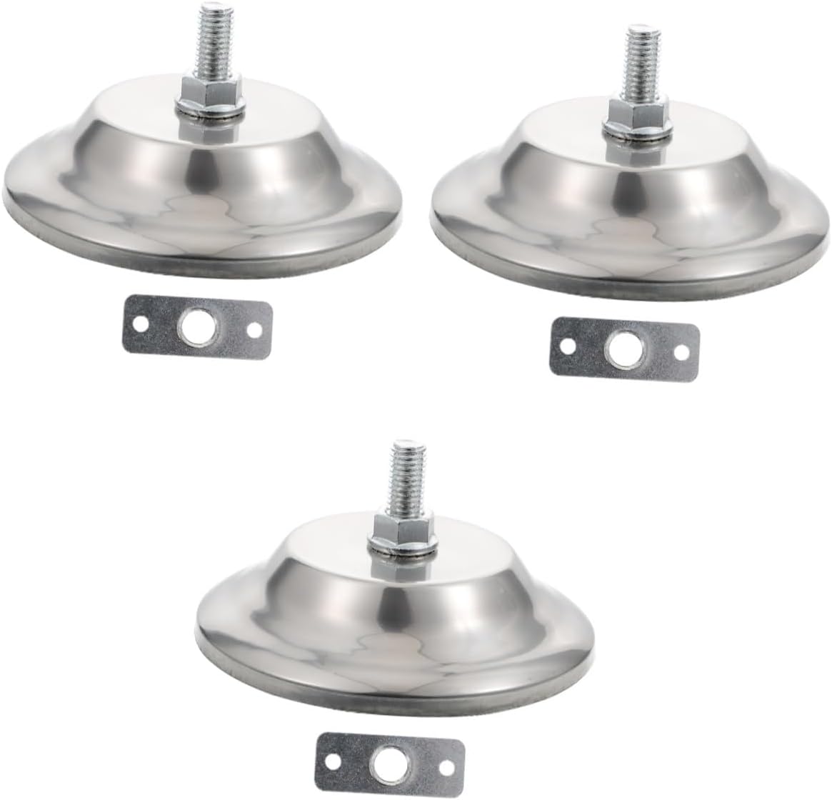 Generic 3sets Adjustable Table Leg Pads Foosball Table Foot Cushion Protective Leveling Mat for Uneven Floors Includes Adjustable Foot Pressure