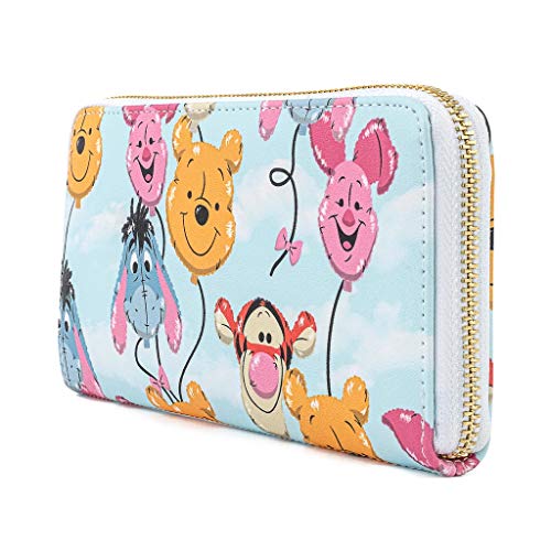 Loungefly Disney Winnie The Pooh Balloon Friends Zip Around Faux Leather Wallet3