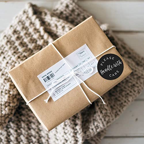 Please Handle With Care Label / 500 Small Business Shipping Stickers / 2" Order Package Envelope Seals/Made In The Usa #TOP5