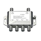 Buwico?4 Way Multi-Switch Satellite Switch Receiver Dish V Aerial Splitter Video Splitter Connector TV For Satellite Receiver LNB