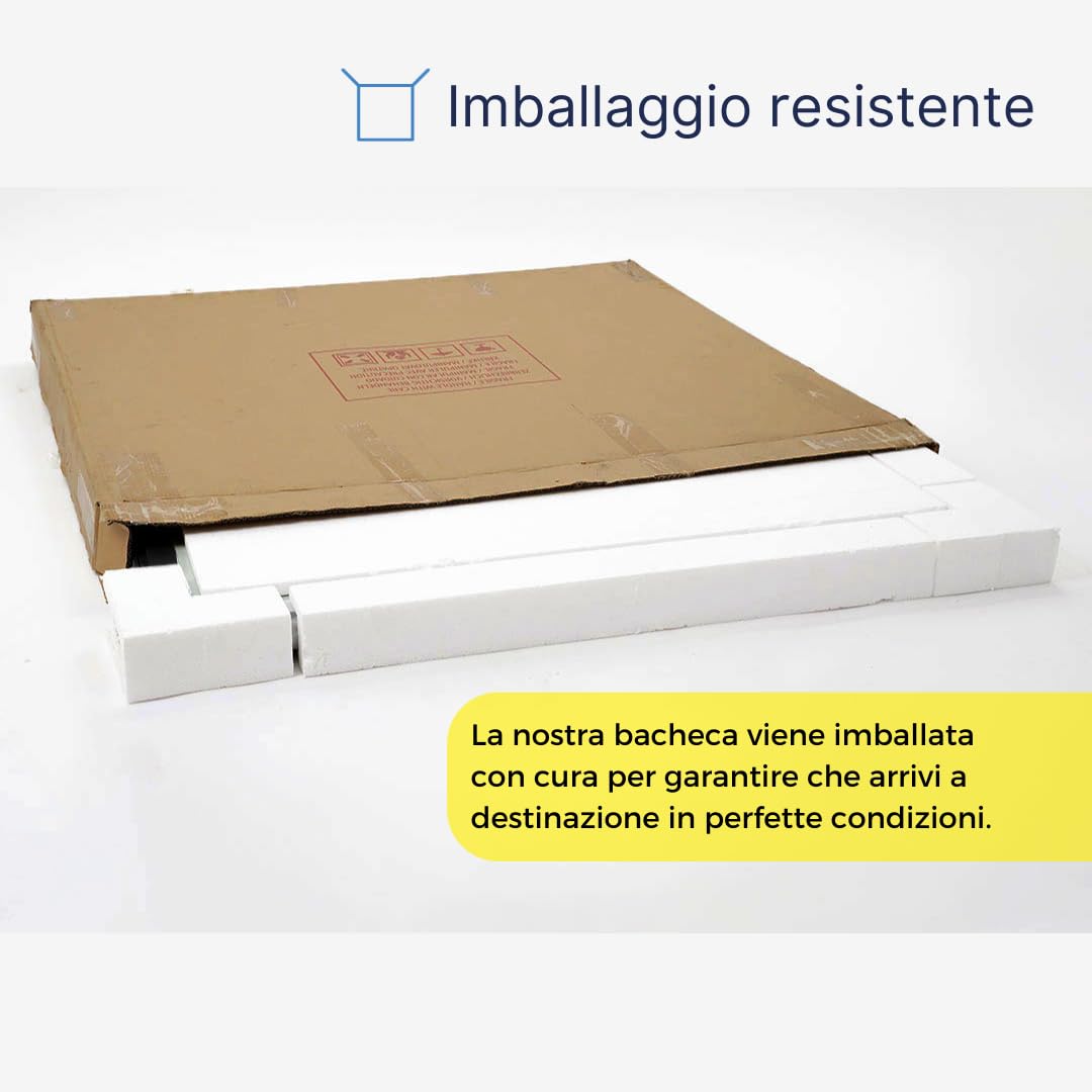 Danieli | Bacheca Certificata per Esterno 50x70 IP56, Vetro di Sicurezza, Ermetica e Antincendio |In Alluminio Colore Antracite, Magnetica con 2 Chiavi | Per Muri e Ringhiere (4xA4)