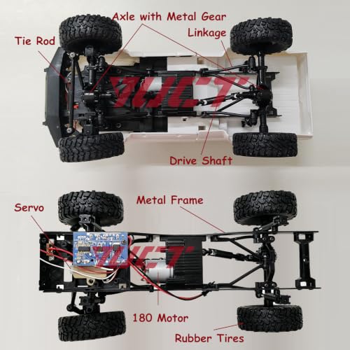 Image of YUCT WPL C24-1 RC Rock Crawler 4x4 with 3 Batteries