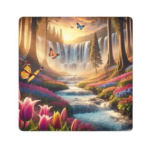 Butterfly Waterfall Golden Protective Wrap 13.8