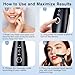 LATME Facial Massager,Neck Face Massager Tool,3 Mode Massage with Heat,Portable Beauty Instrument for Skin Care Women Gift (Black)