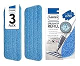 Addis Replacement Heads Pads, Blue, Spray Mop Refill Pack of 3, 41 x 14cm