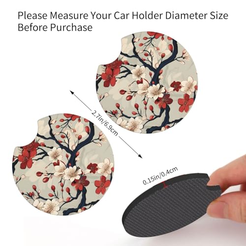 Portavasos para auto 2 unidades multicolor absorbentes miniatura 2