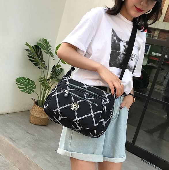 Image of Single shoulder Messenger Crossbody Bag Nylon Purse Satchel Travel Women Lady Fashion Top Handle