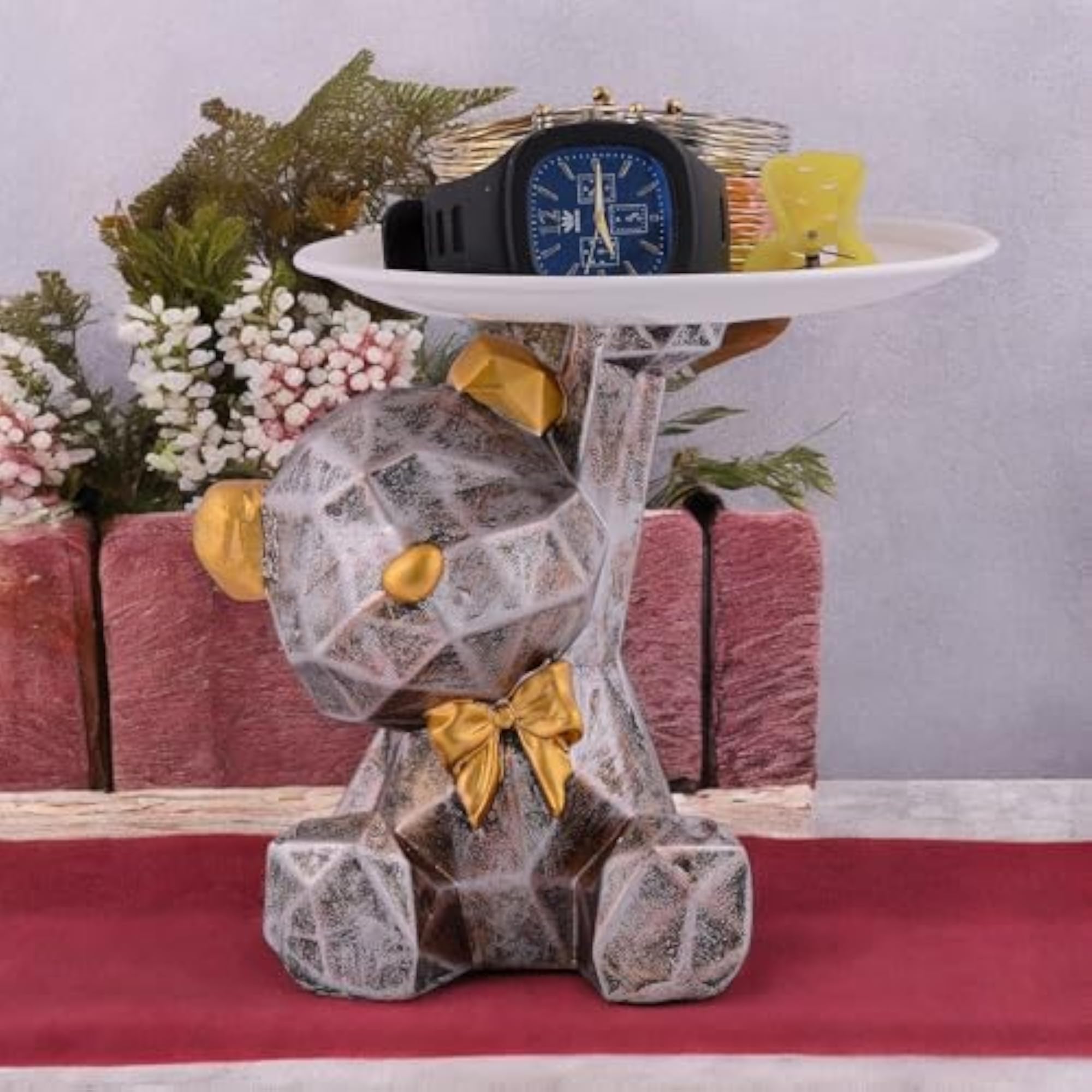 Unique Look Teddy Cum Serving Platter