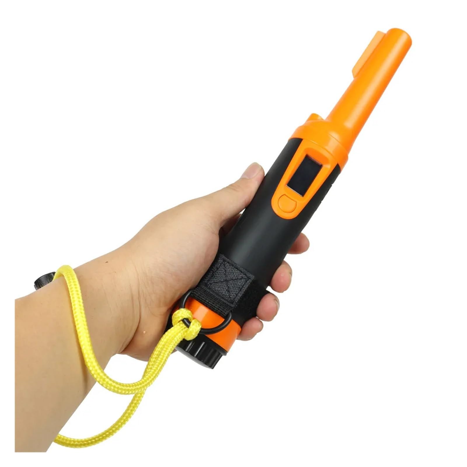 Rilevatore di metalli, Metal detector portatile completamente impermeabile for la localizzazione dell'oro con torcia a LED, subacqueo(Orange HS-10)