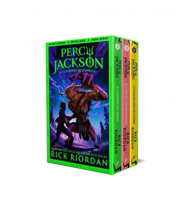 Percy Jackson y los dioses del Olimpo (estuche con: El ladrón del rayo|El mar de los monstruos|La maldición del Titán)