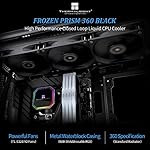 Thermalright Frozen Prism 360 Black Liquid CPU Water Cooler with 120mm PWM Fan,360 Black Cold Row Specification,Integrated Water-Cooler Heatsink for AM4/AM5,Intel LGA1700/1150/1151/1200/2011/1851 - Image 2