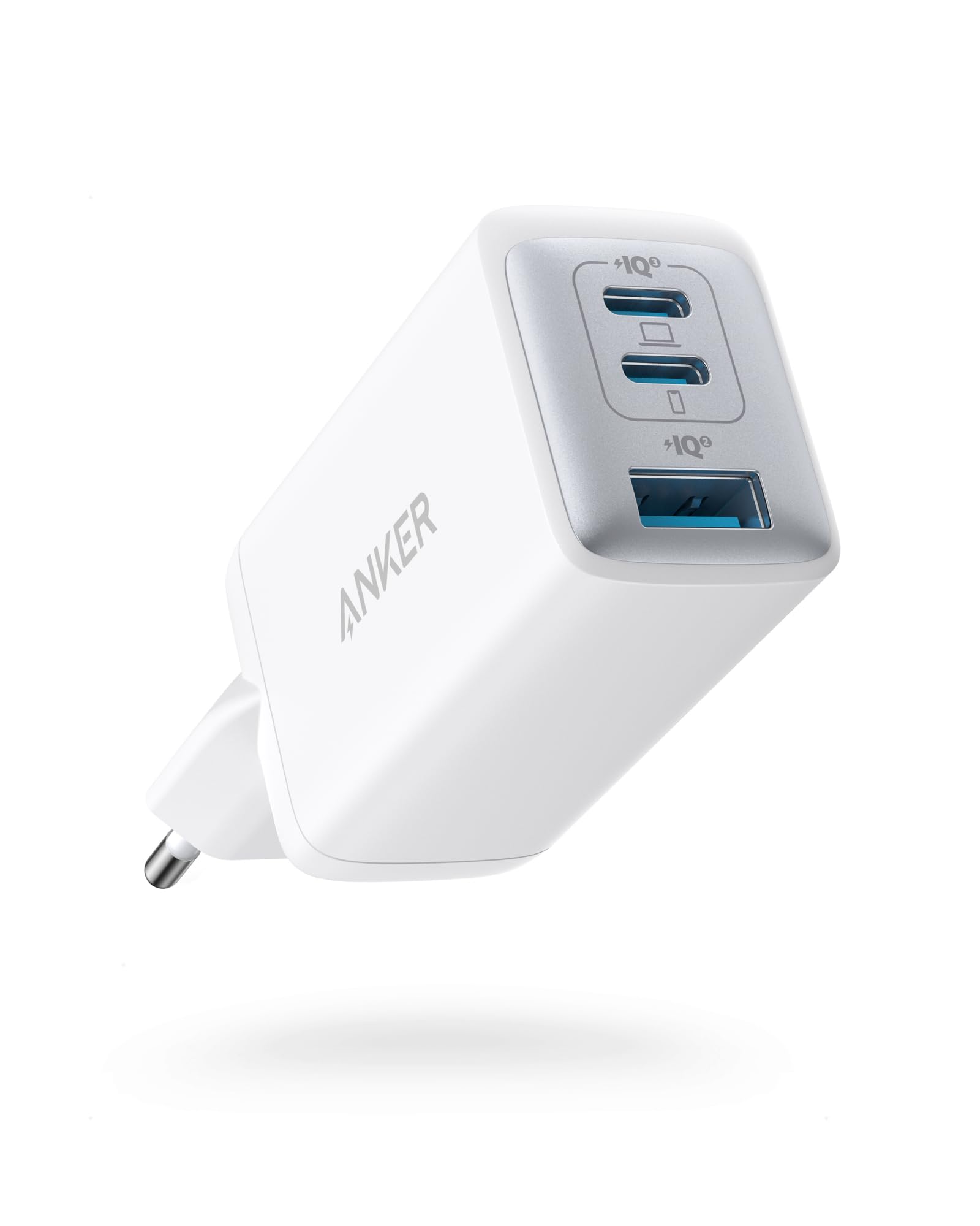 Anker Caricatore USB C rapido 735 (Nano II 65W) Pod a 3 Porte PPS, Alimentatore Compatto USB C per MacBook PRO/Air, iPad PRO, Steam Deck, Galaxy S20, dell XPS 13, Note 20, iPhone 16/15 Pro Max, Pixel
