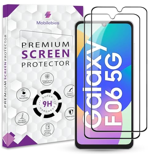 Image of Premium Tempered Glass Screen Protector Guard For Samsung F06 / M06 (6.7 Inch, Pack of 1) | Edge to Edge Coverage With Easy to installation kit