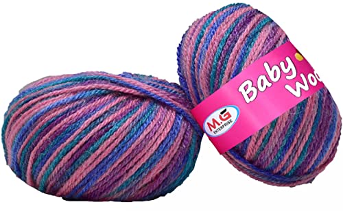 Image of M.G Enterprise 100% Acrylic Wool Red (16 pc) Baby Wool 4 ply Wool Ball Hand Knitting Wool /Art Craft Soft Fingering Crochet Hook Yarn, Needle Knitting Yarn Thread Dye V