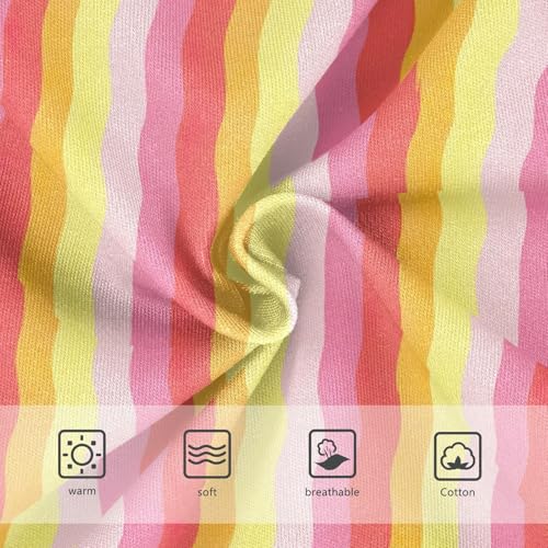 Joisal Toddlers Underwear Floral 2t Cotton Girl Panties Cute Funny Underpants Briefs Colorful Checkered Red Yellow3