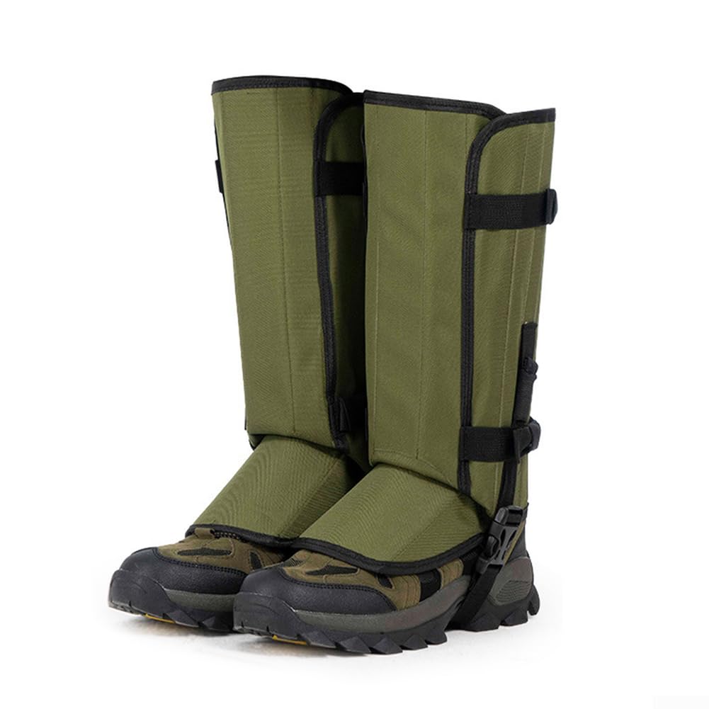Ghette da caccia impermeabili in nylon per escursionismo, campeggio, spine detriti, cinghie regolabili