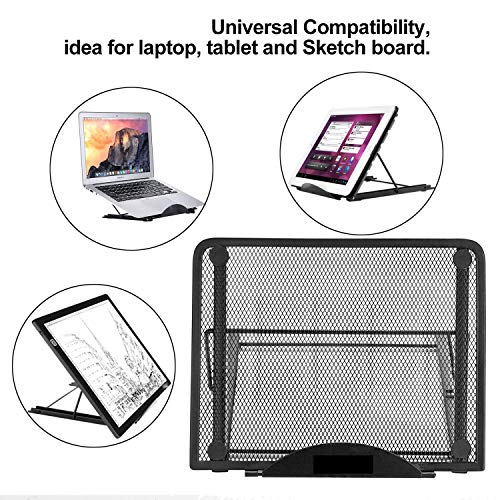 Soporte ajustable metálico para laptop y tablet 13.4x11.6 pulgadas miniatura 6