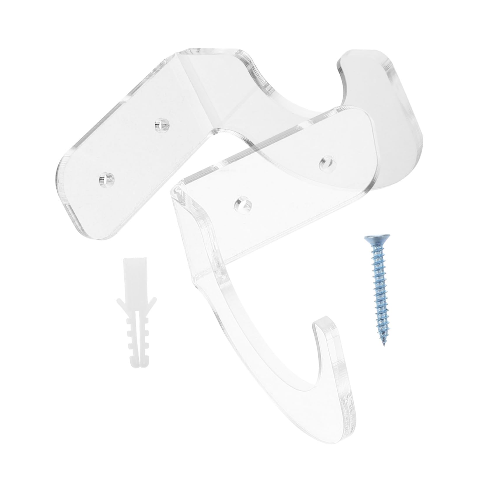 BESPORTBLE Baseball Bat Wall Mount Rack Acrylic Bat Display Hanger for Wall Organizer for Sports Sticks