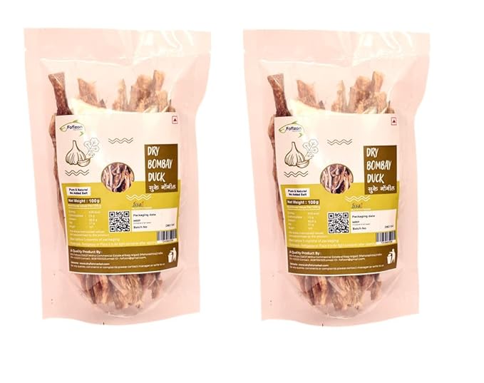 Fofizon's | Dry Bombay Duck | Bombil 100g x 2 (Pack of 2)