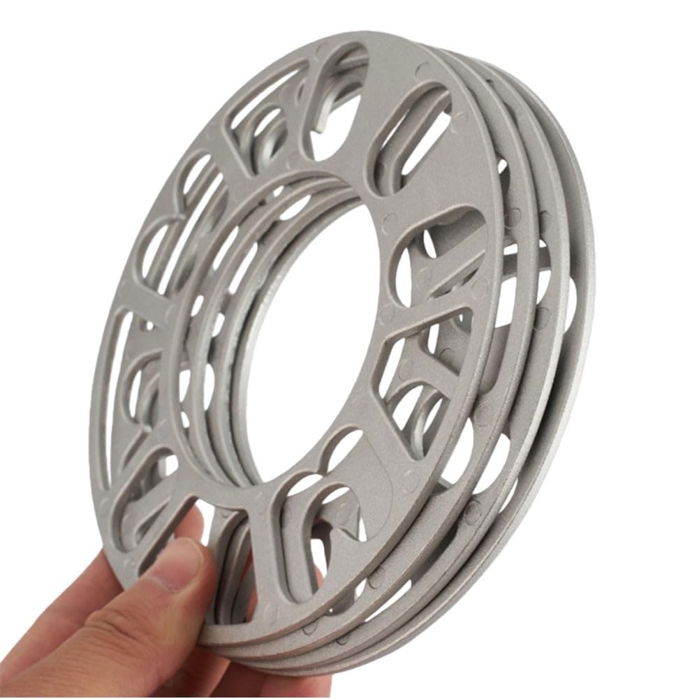 Distanziali per cerchi in lega di alluminio da 10 mm, 4 o 5 perni, compatibilità PCD da 98 mm a 120 mm, leggeri e design