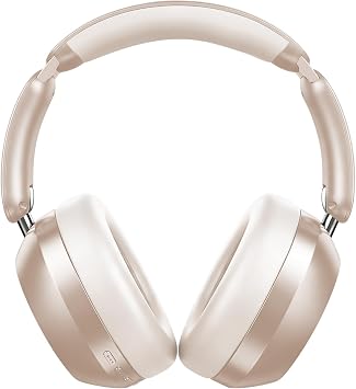 Wentronic Y04 Bluetooth 5.3 Wireless Over-Ear Headphones with Active Noise Cancelling & Hi-Res Sound, 48H Playtime, Soft Comfort Earcups Travel, Office & Home iOS, Android & PC Starlight