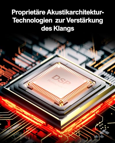 5.1 Surround Soundbar, 3D Surround Sound System, Soundbar für TV Geräte mit Subwoofer und Rear-Lautsprechern, 5.1 Virtuelle Surround, Bass Einstellbare Heimkino TV Lautsprecher, Poseidon D50 – Bild 6