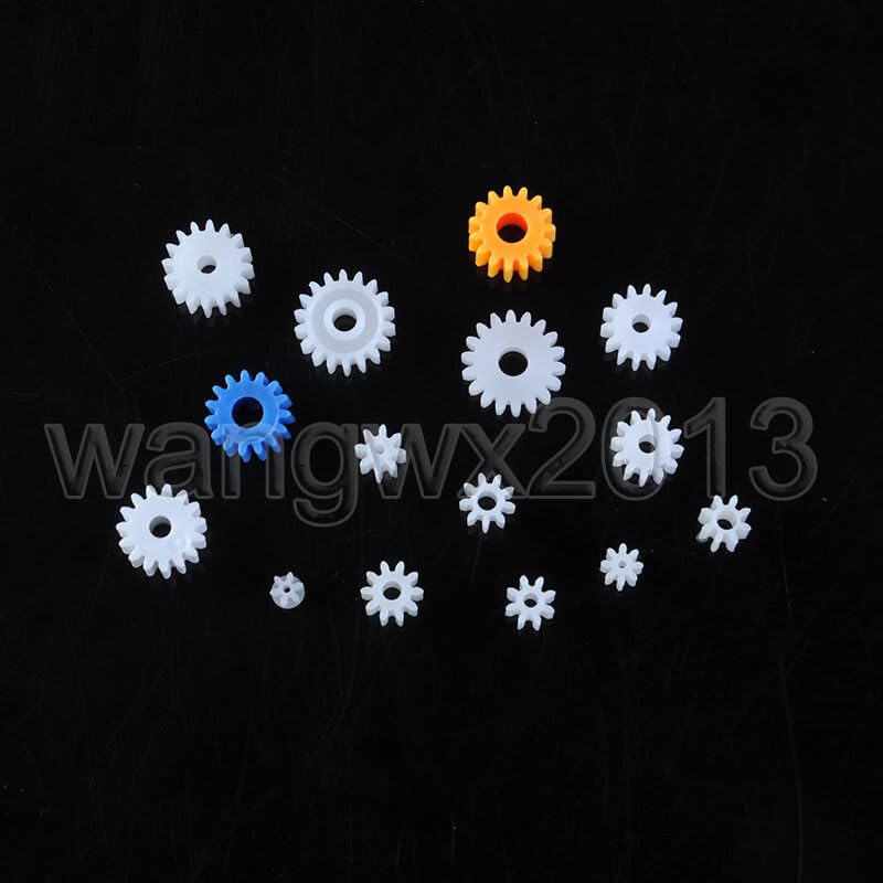 Generic 5X 6/8/9/10/12/14/15/18T Teeth 0.4/0.5 Mold 1-3mm Bore Motor Plastic Gear Wheel