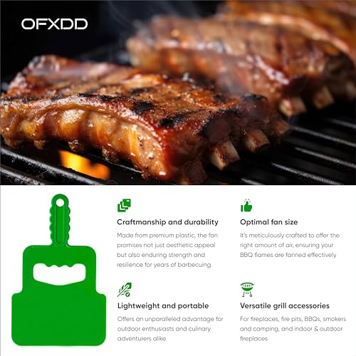 Abanico manual de plástico para parrilla miniatura 3