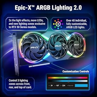 PNY GEFORCE RTX™ 5060 Ti 16GB ARGB Overclocked Triple Fan DLSS 4